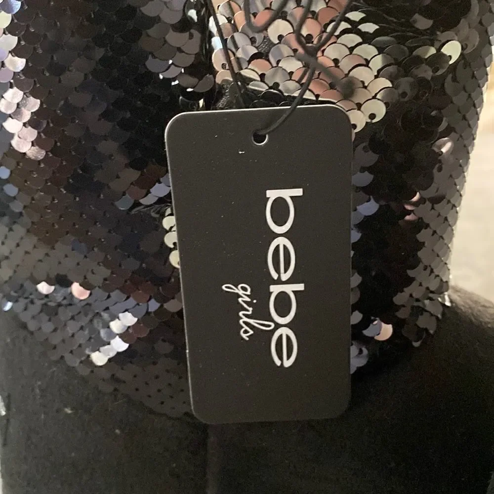 Bebe girls Suede / Sequins Boots NWT